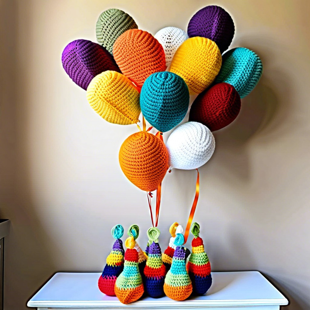 crochet balloon decorations