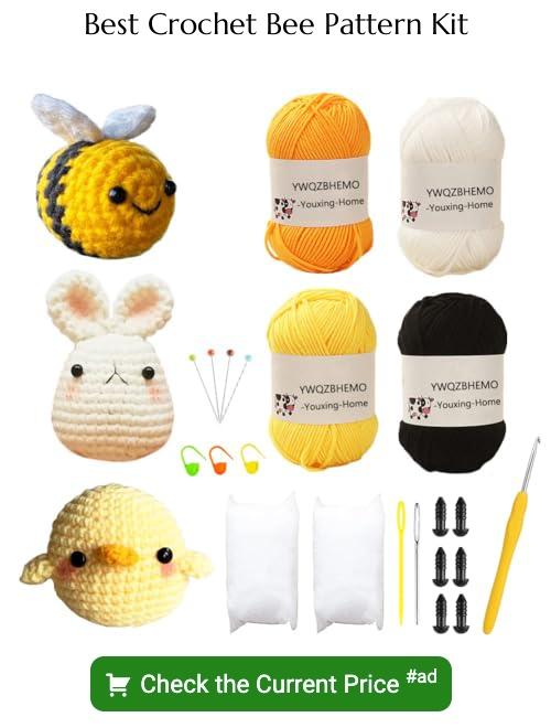 crochet bee pattern kit