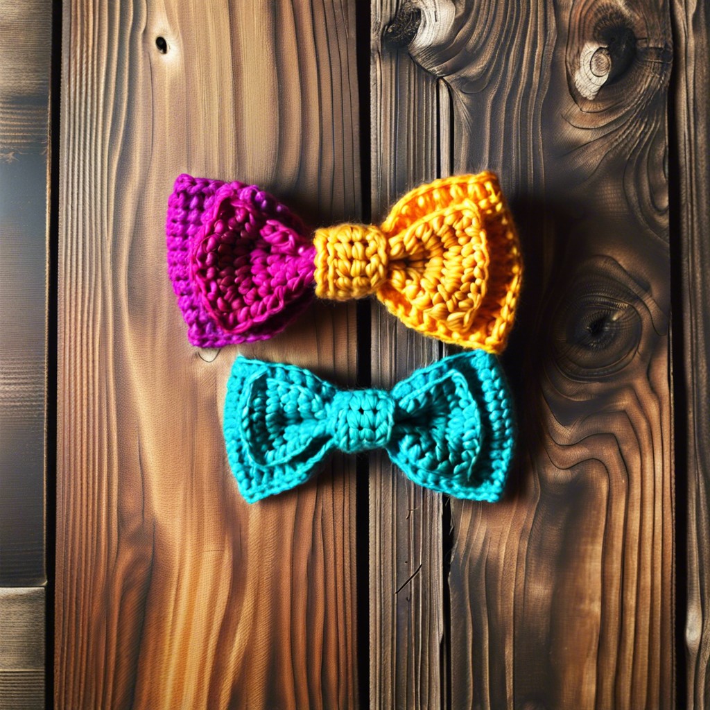 crochet bow tie