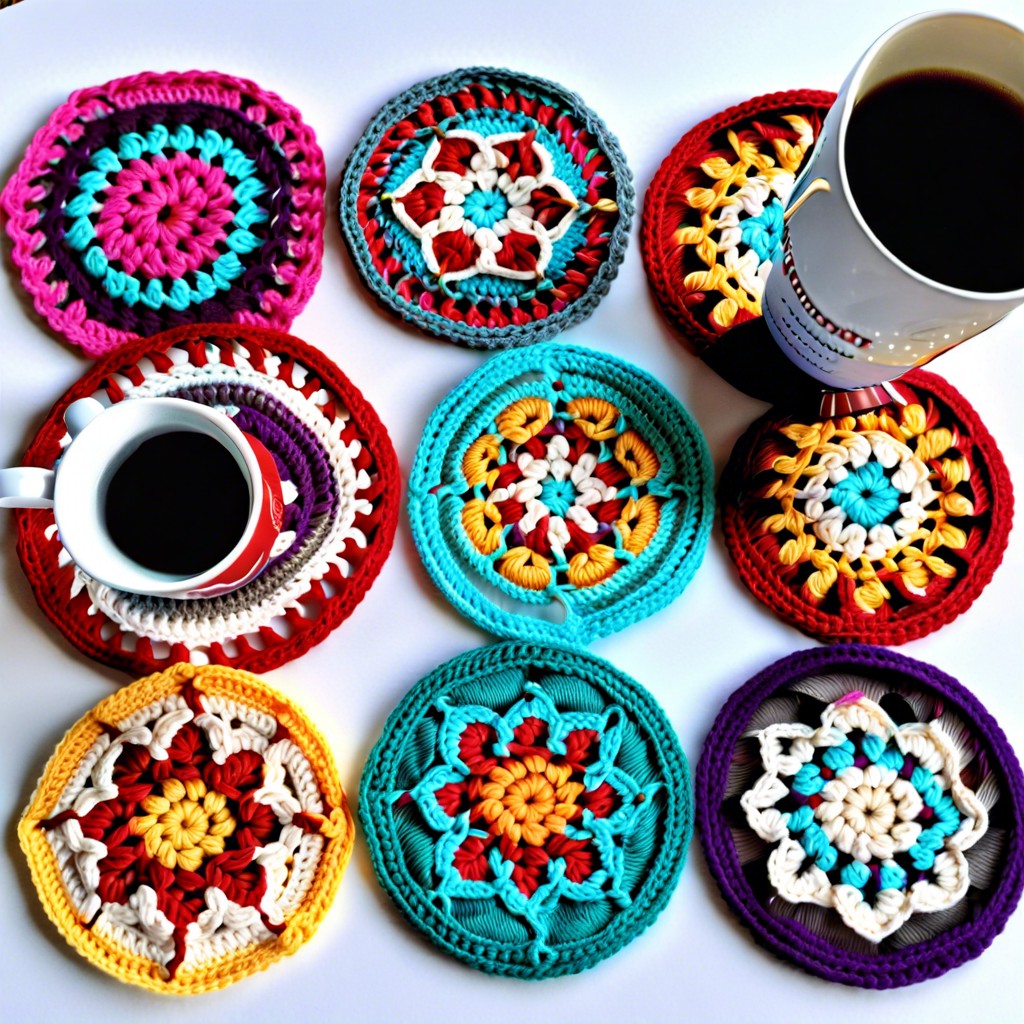 crochet coasters