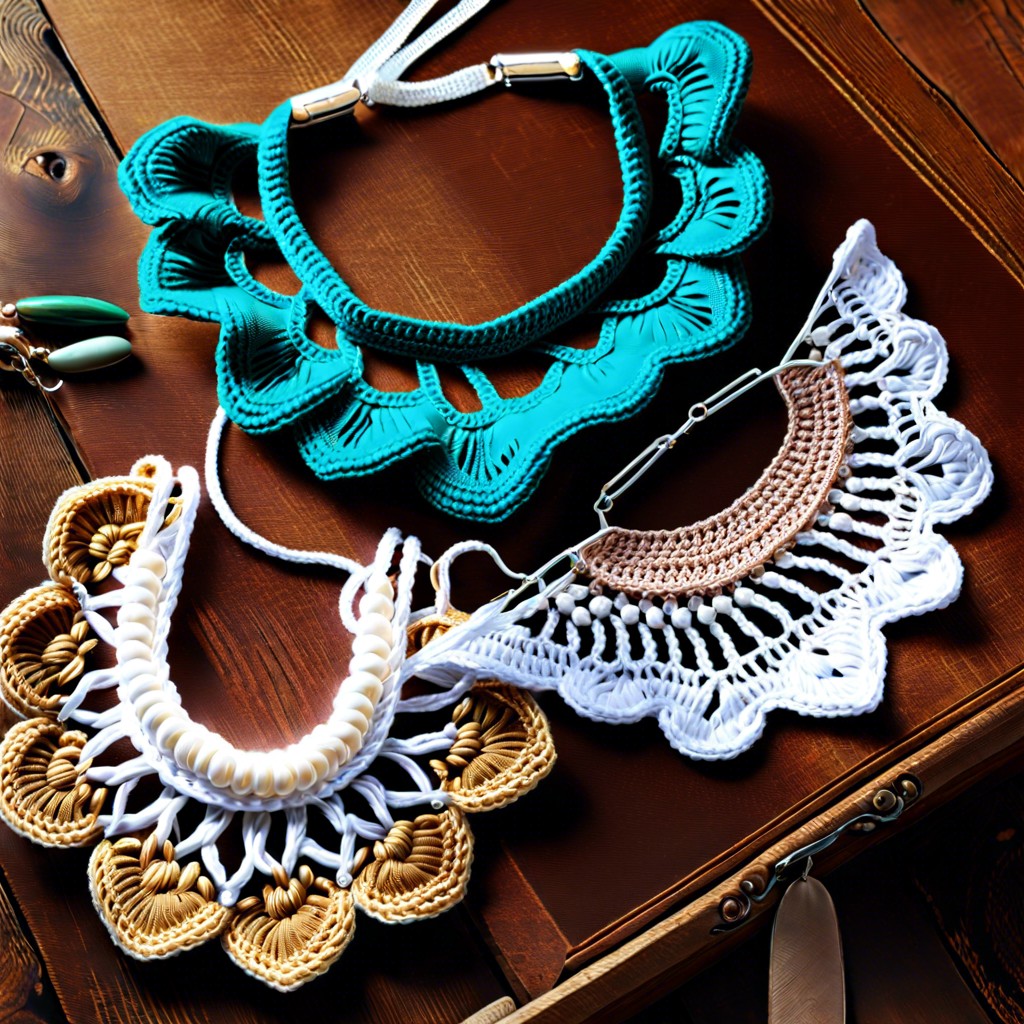 crochet collar necklaces