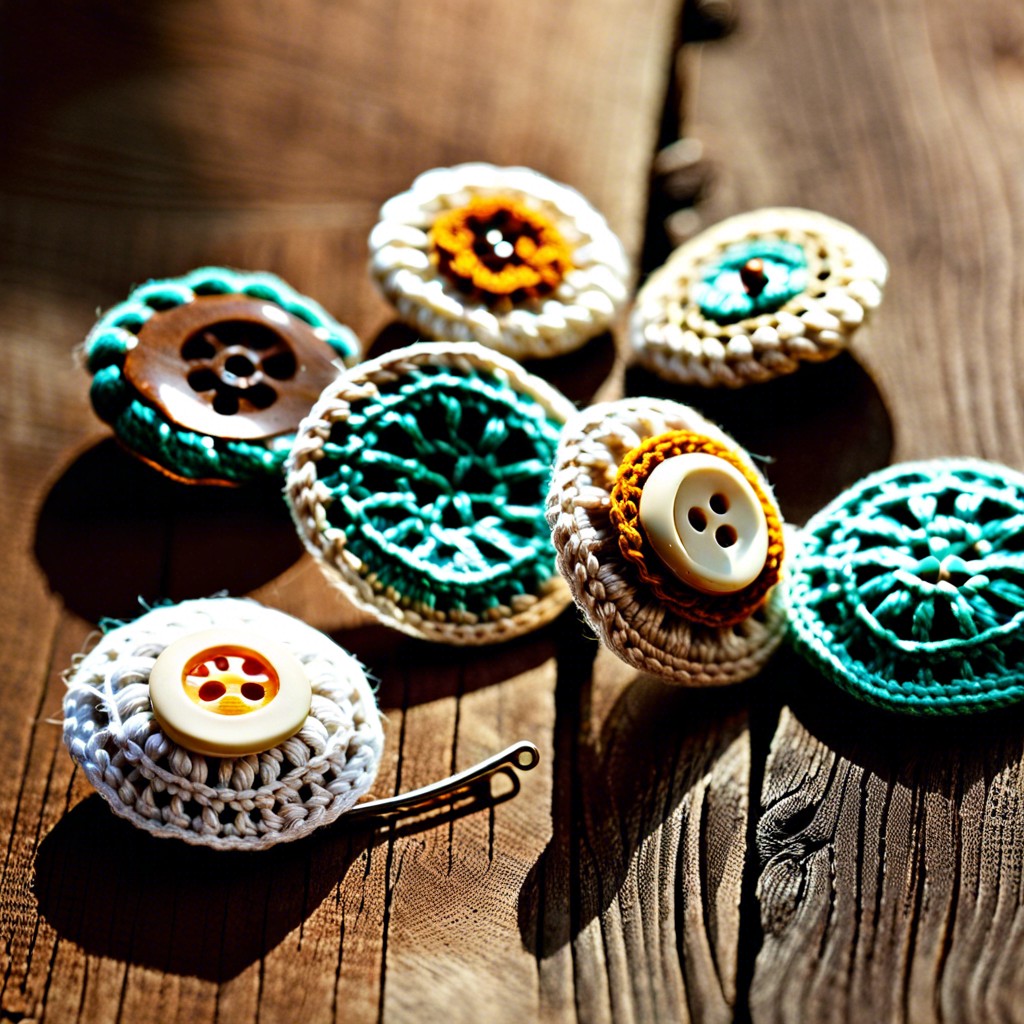 crochet covered buttons