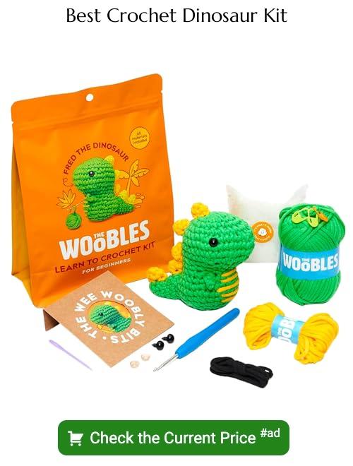 crochet dinosaur kit