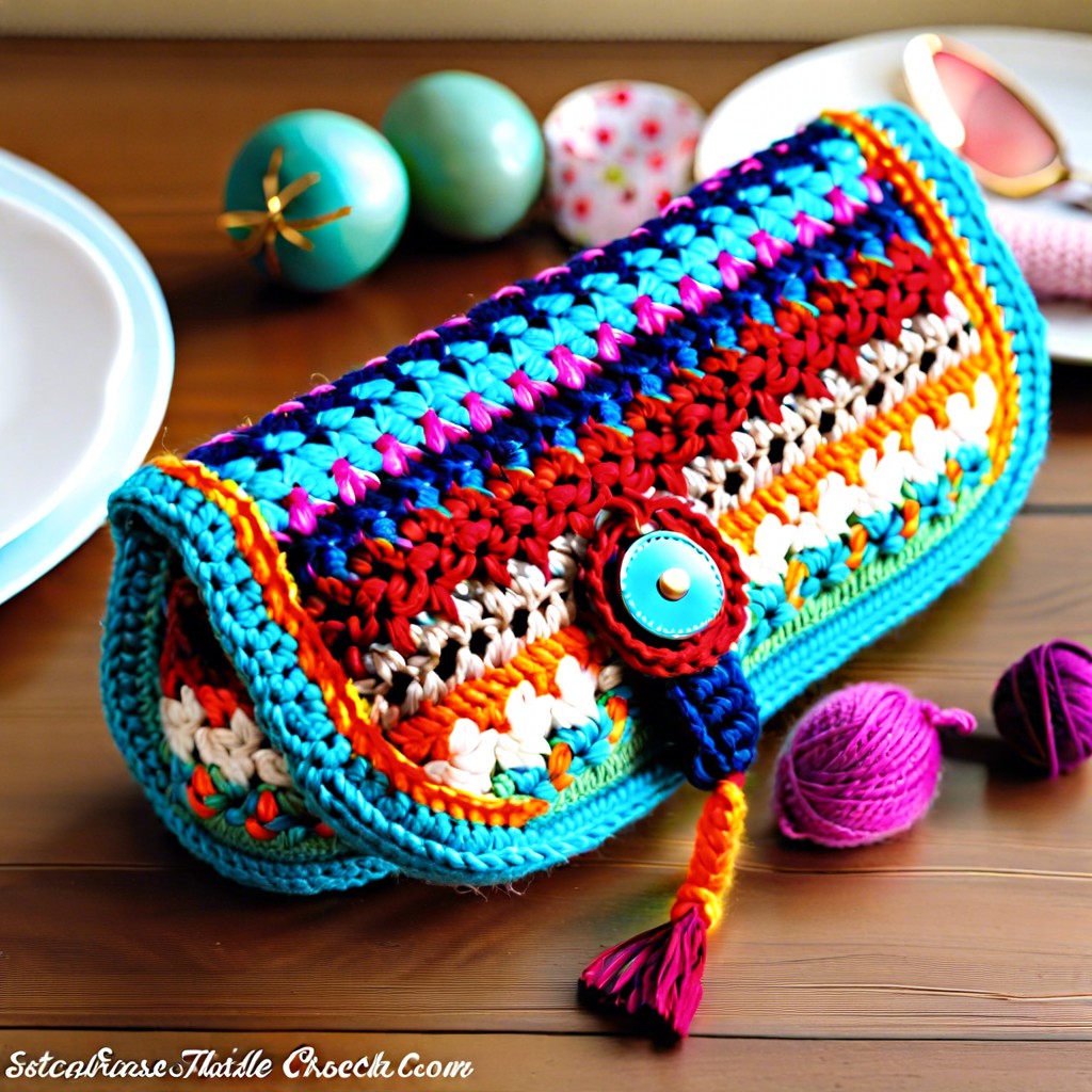 crochet glasses case