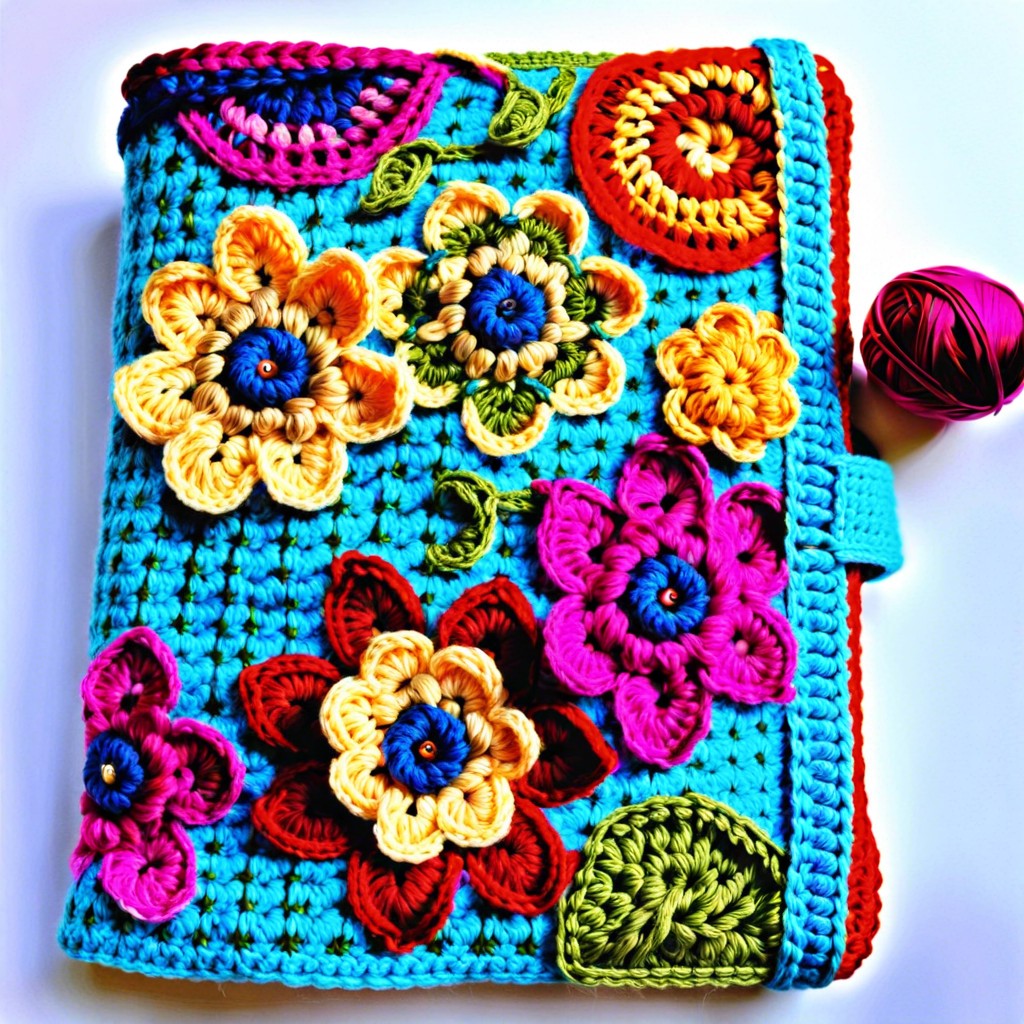 crochet memory book cover