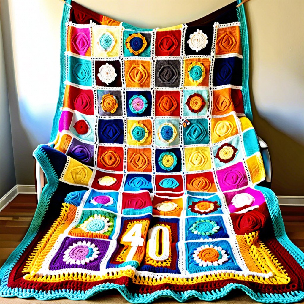 crochet milestone blanket