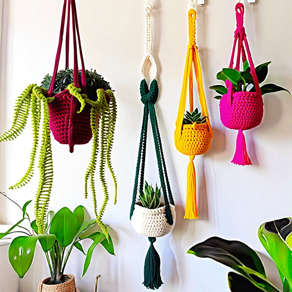 crochet plant hangers