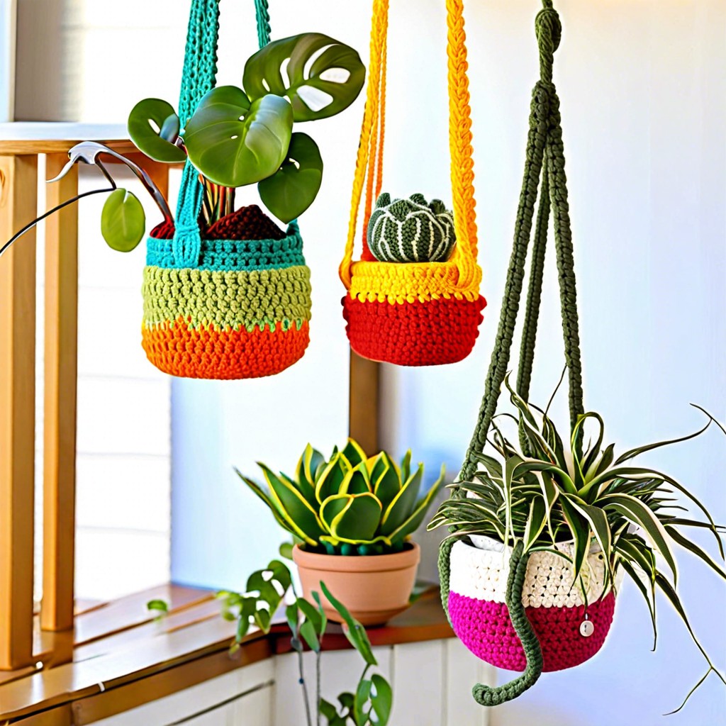 crochet plant hangers