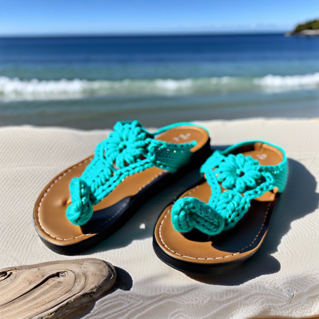 crochet sandals