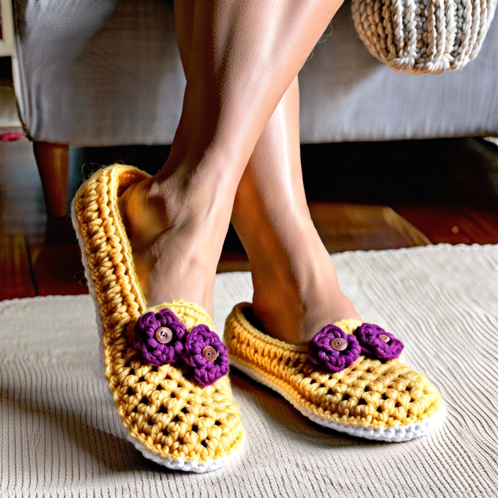 crochet slippers