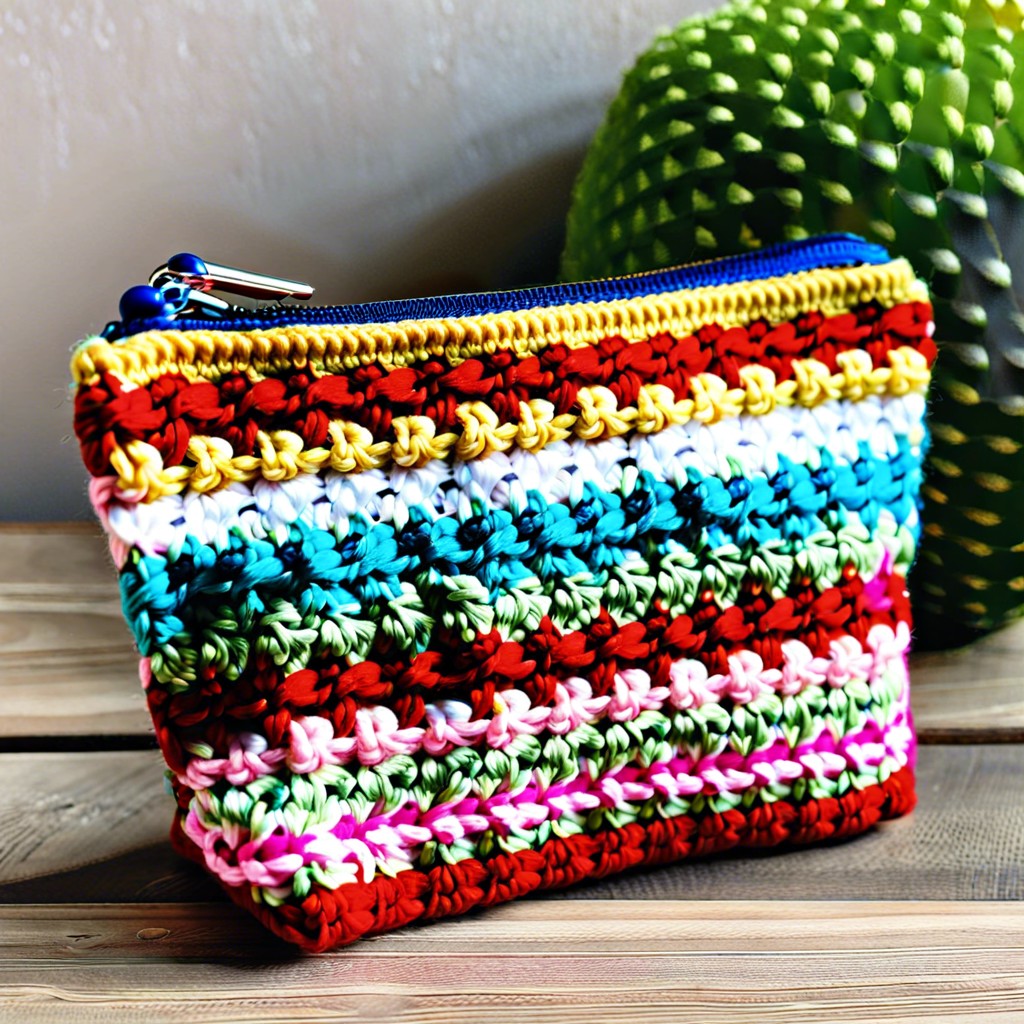 crochet zipper coin purse