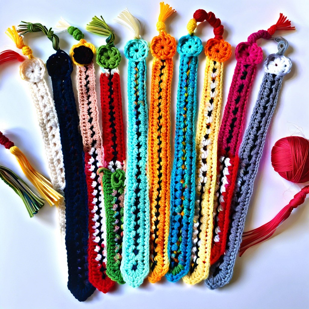 crocheted bookmarks