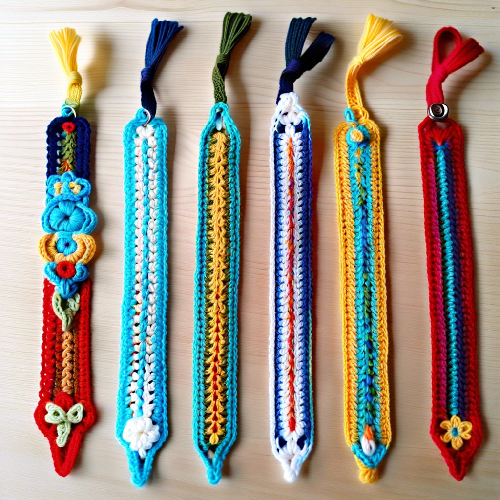 crocheted bookmarks