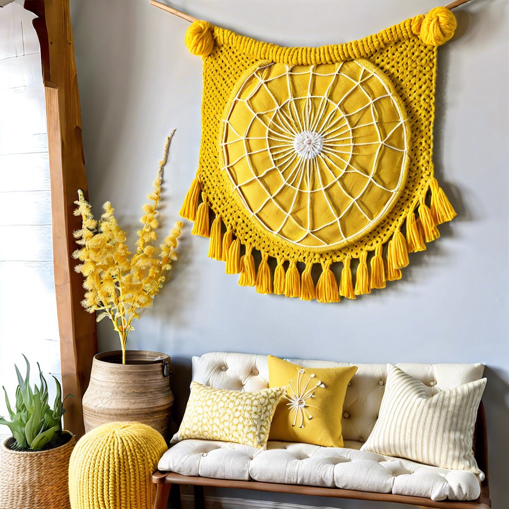 dandelion wall hanging