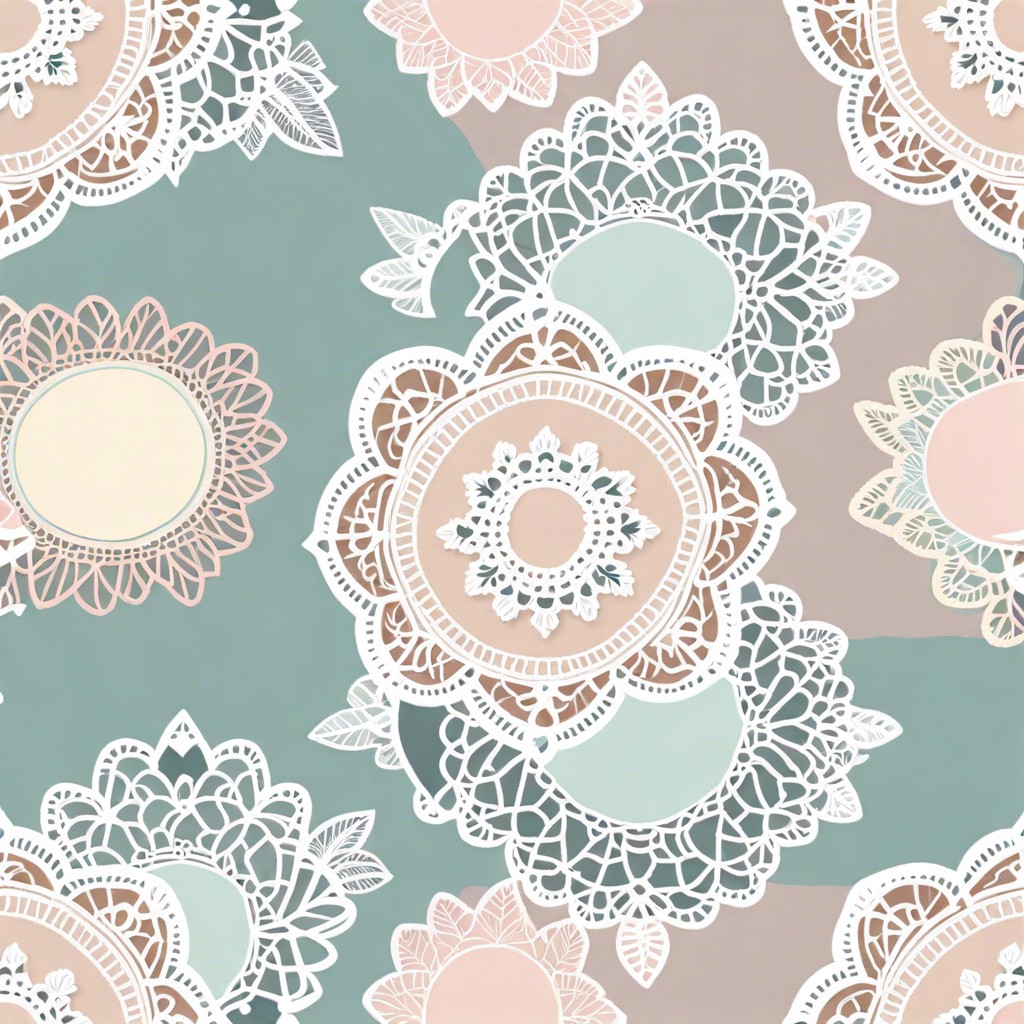 delicate lace doilies