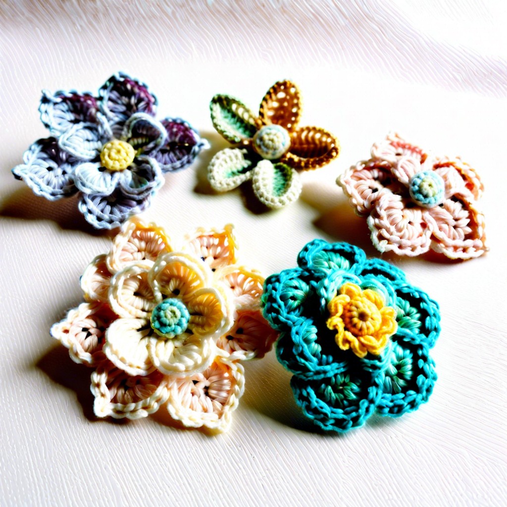 floral brooches