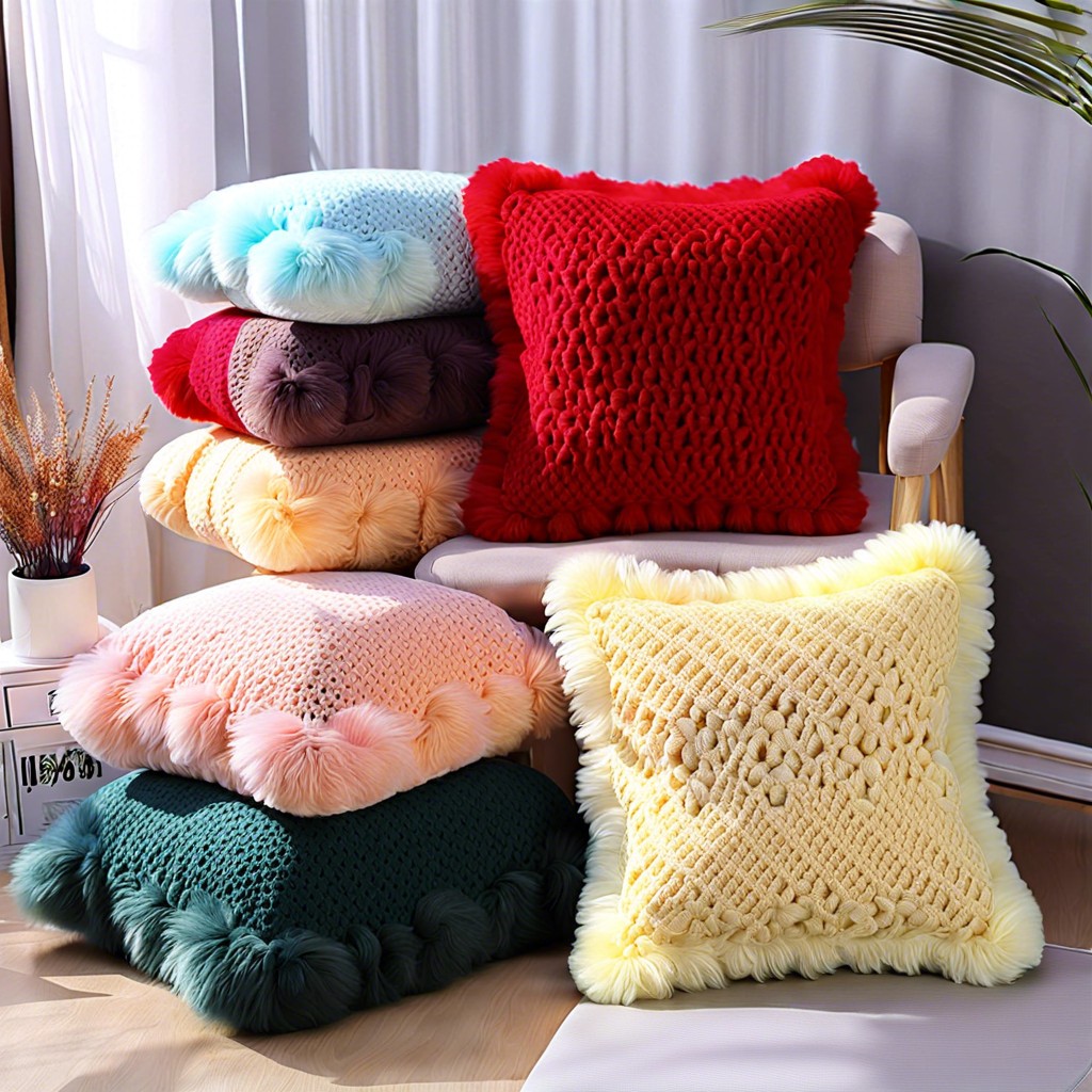 fluffy pillow covers