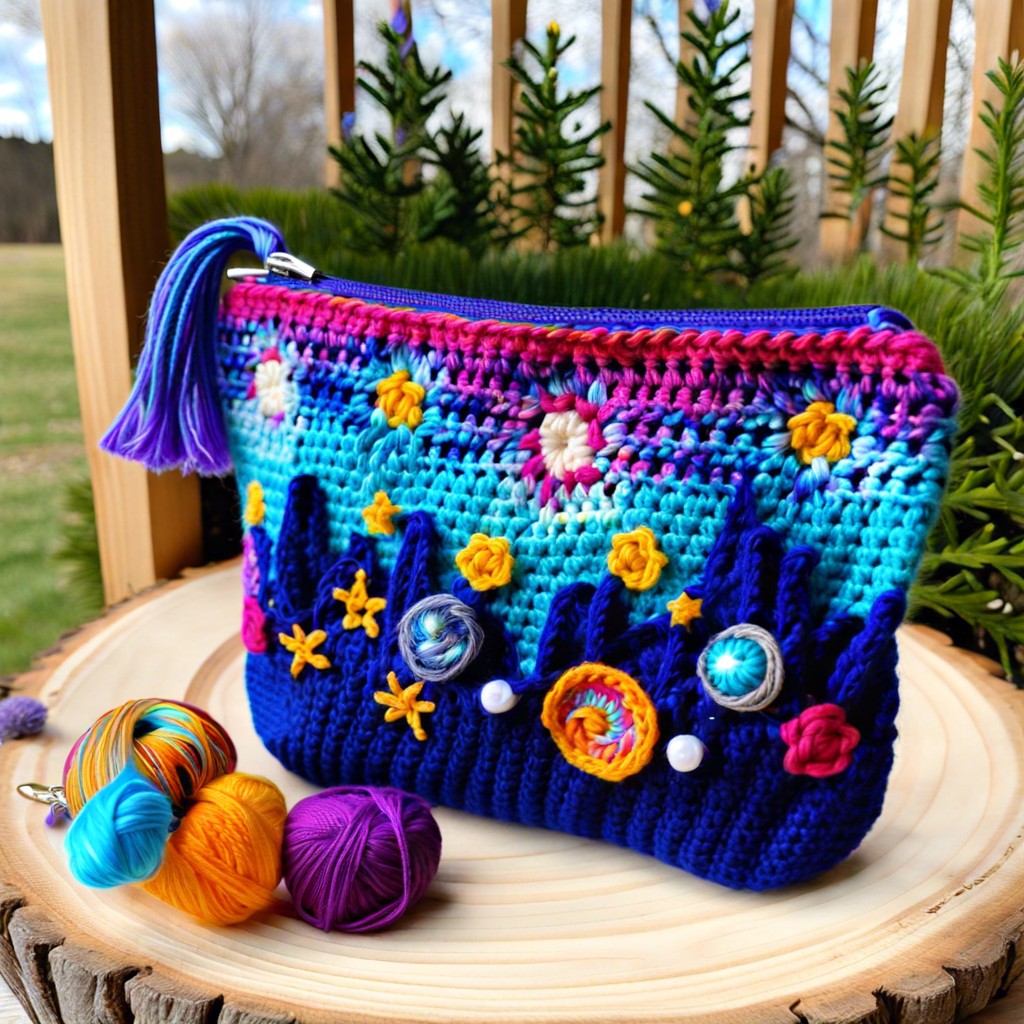 galaxy themed pouch