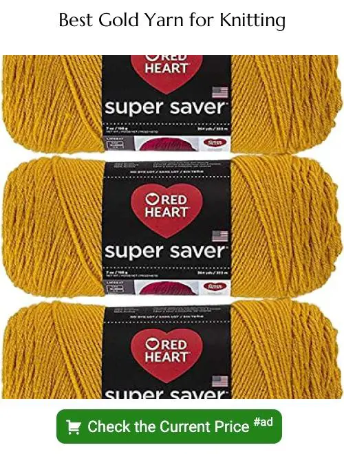 gold yarn for knitting