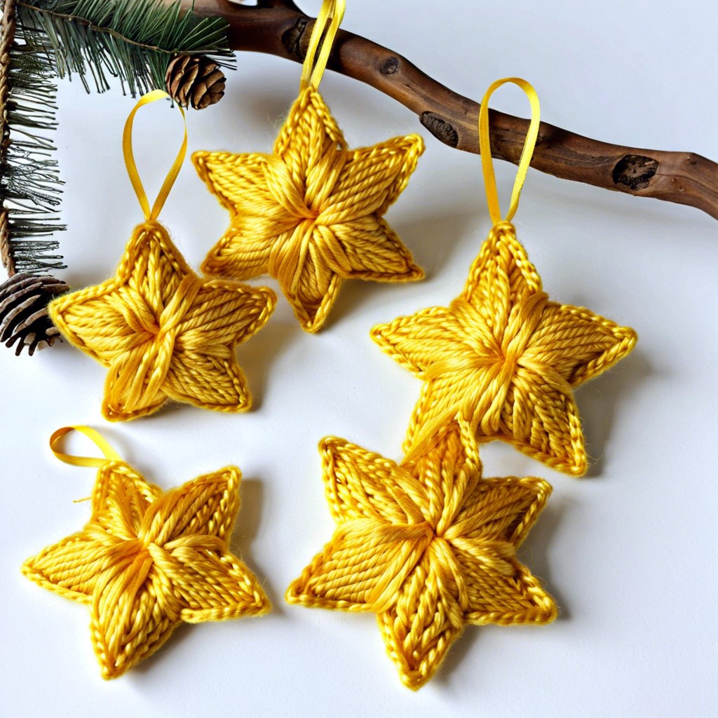 golden star ornaments