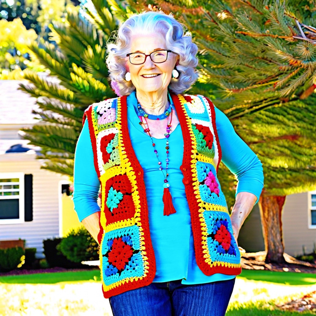 granny square vest