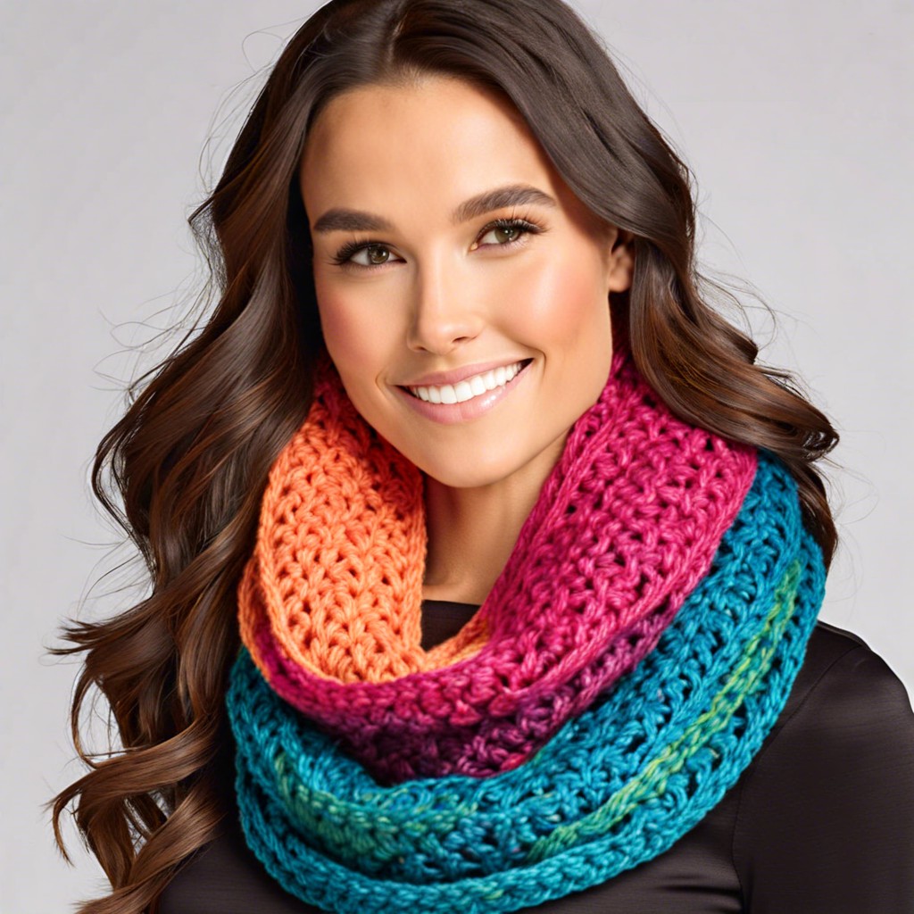 half and half infinity scarf