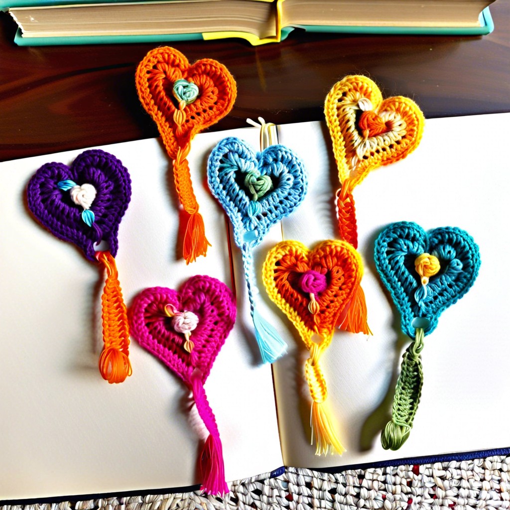 heart bookmarks