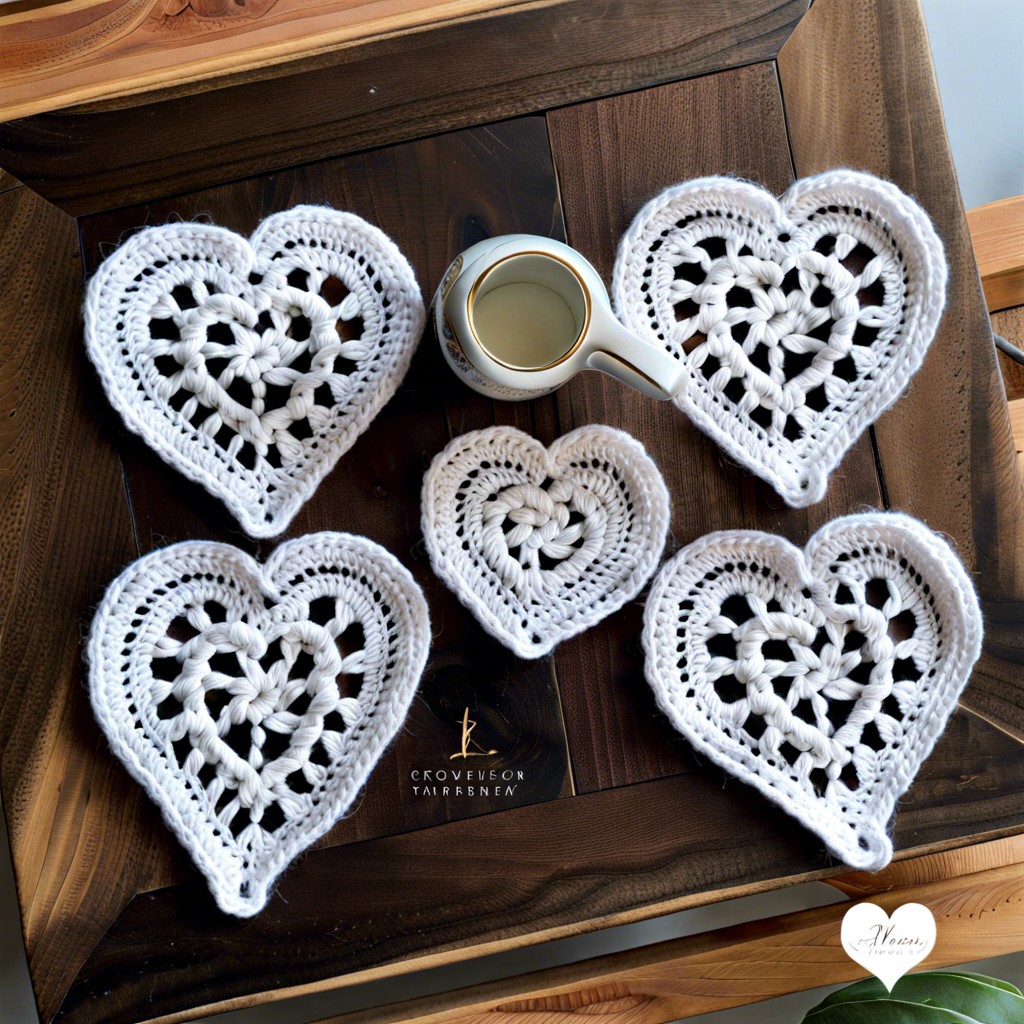 heart shaped coasters