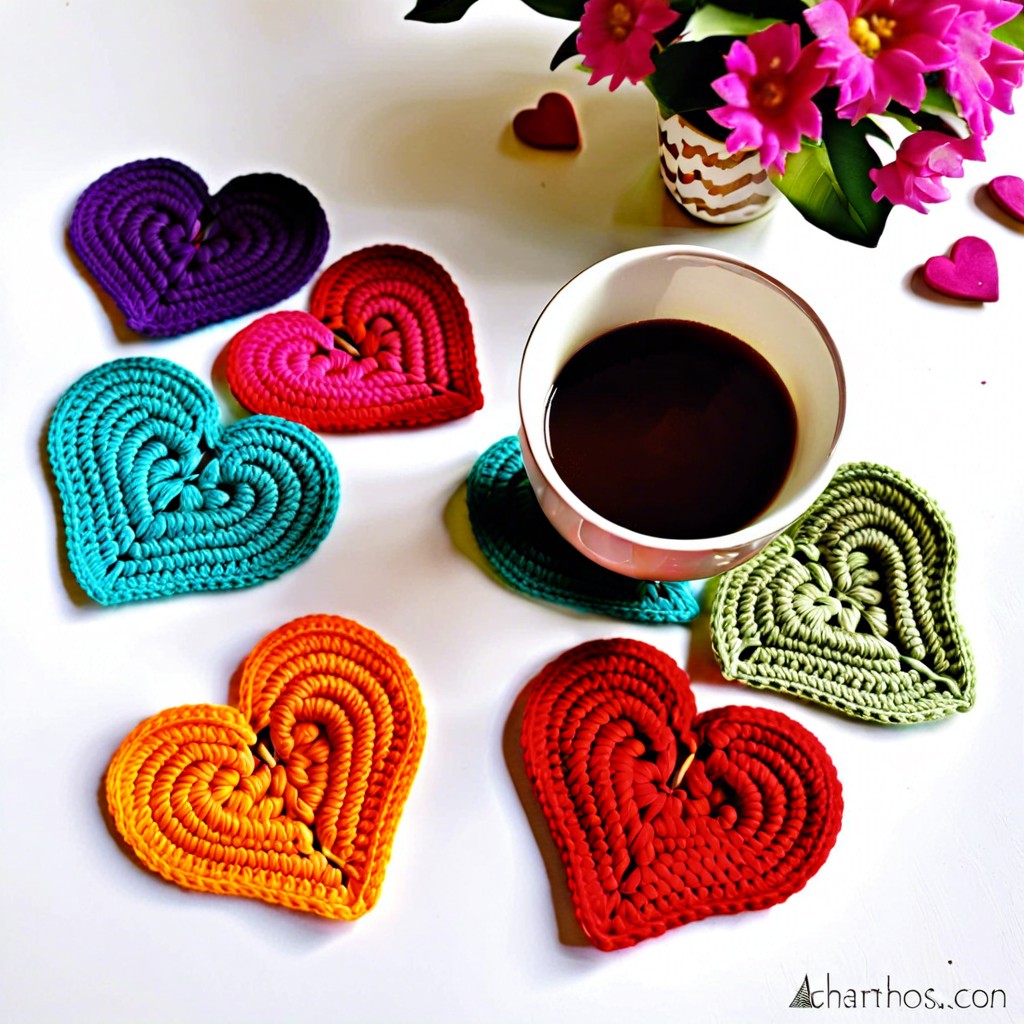 heart shaped coasters