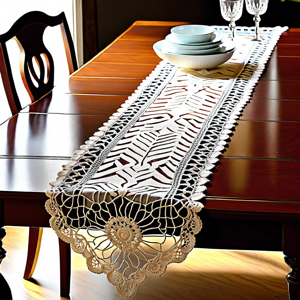 intricate table runners