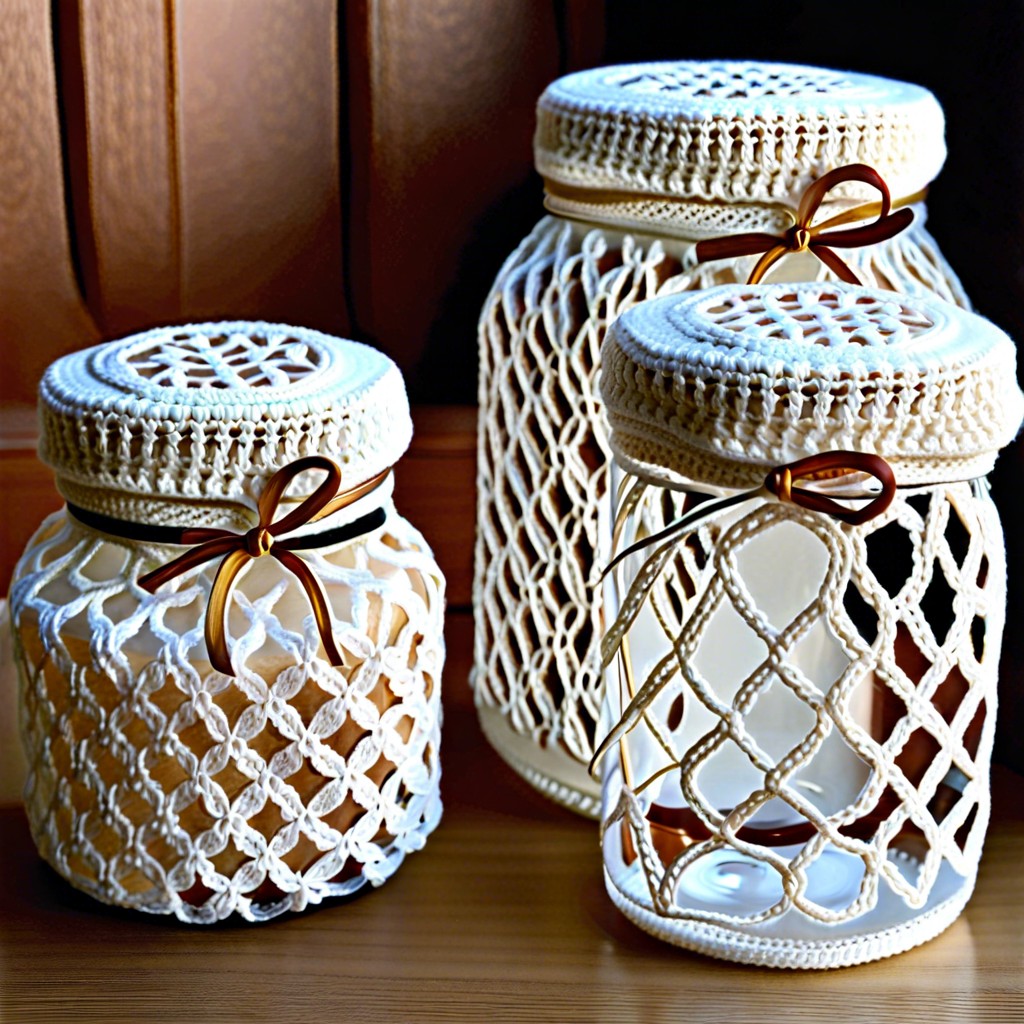 lace jar covers