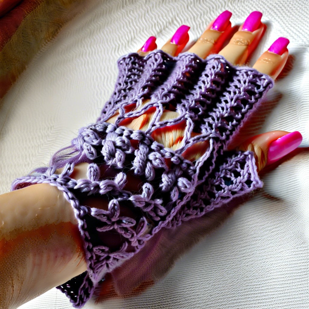 lacy fingerless gloves