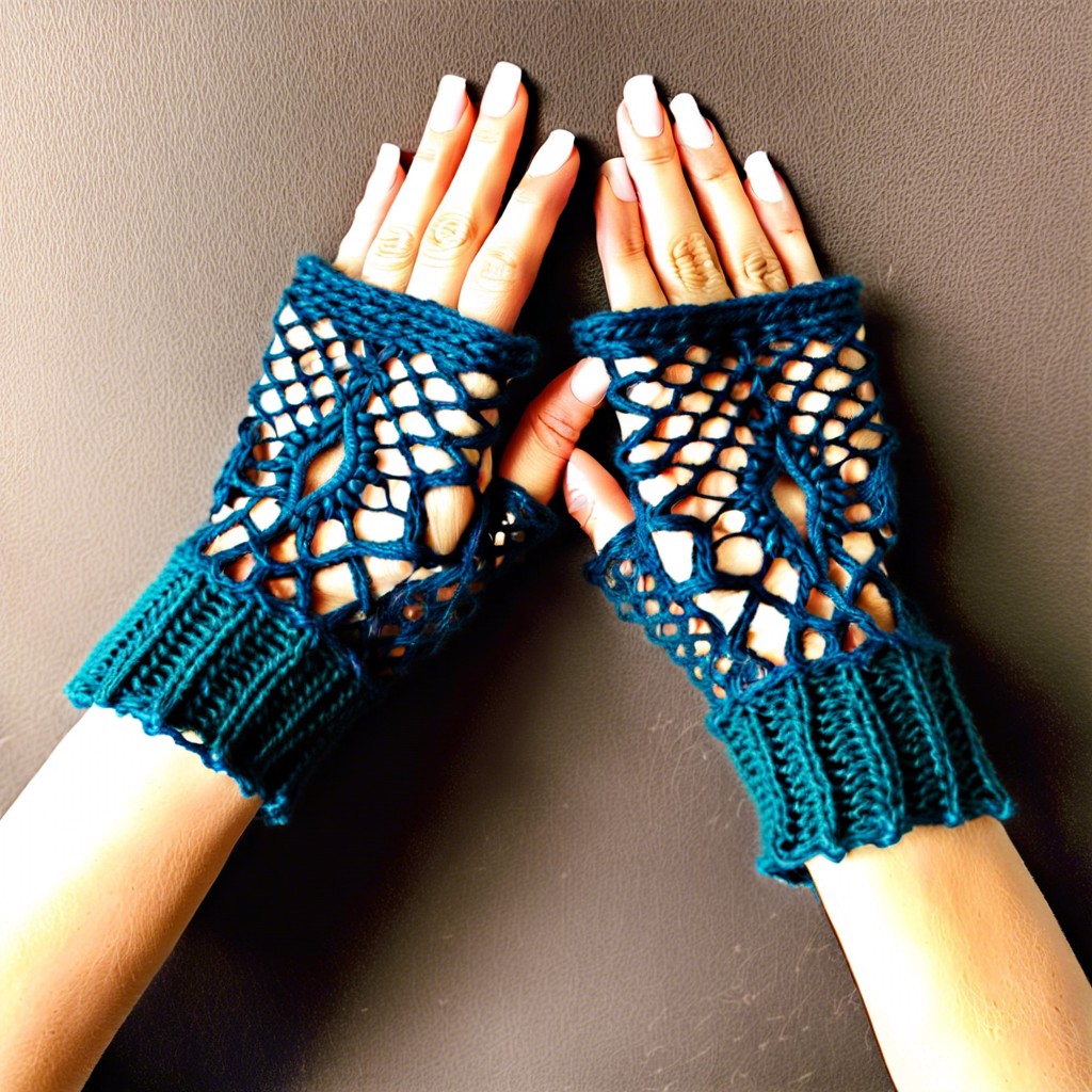 lacy fingerless gloves