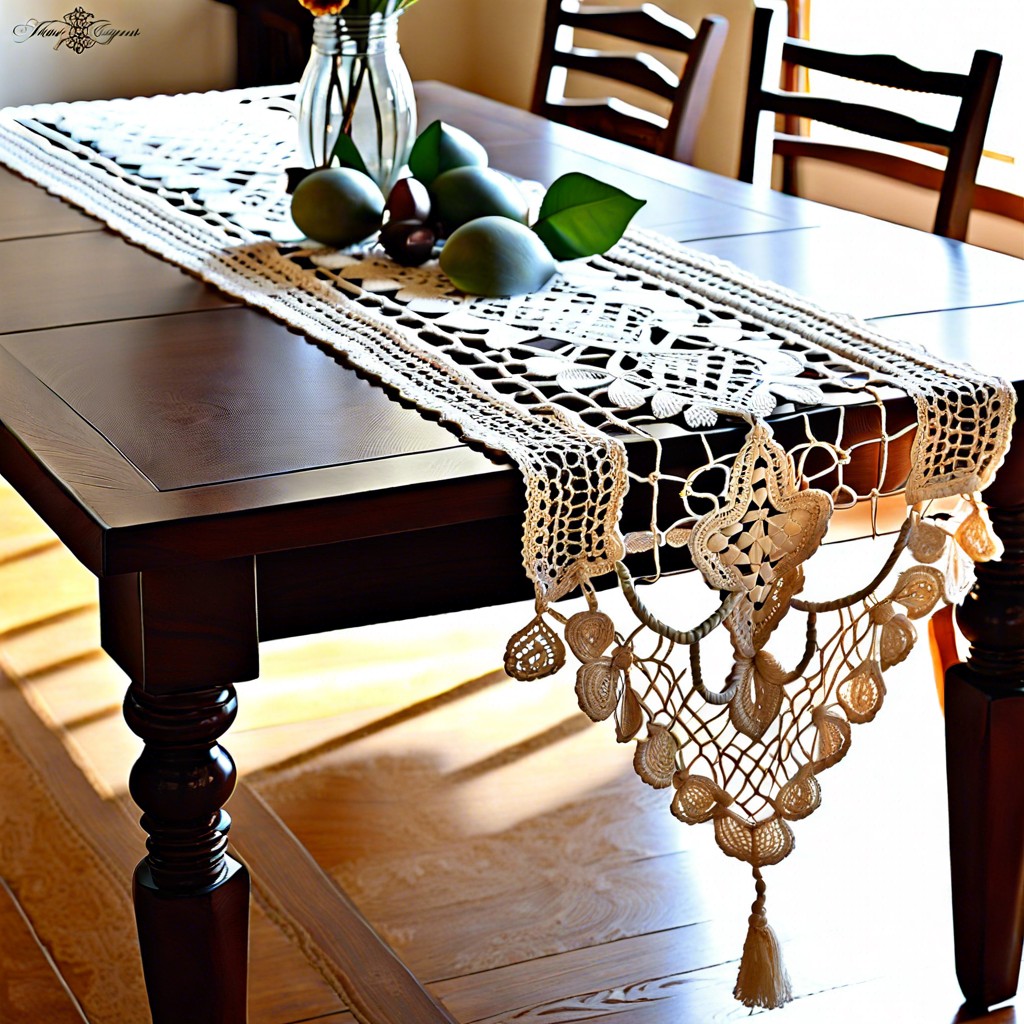 lacy table runners