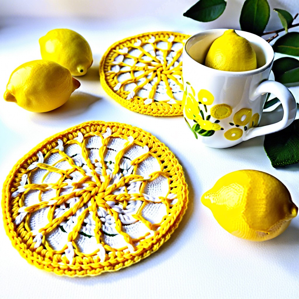 lemon slice coasters