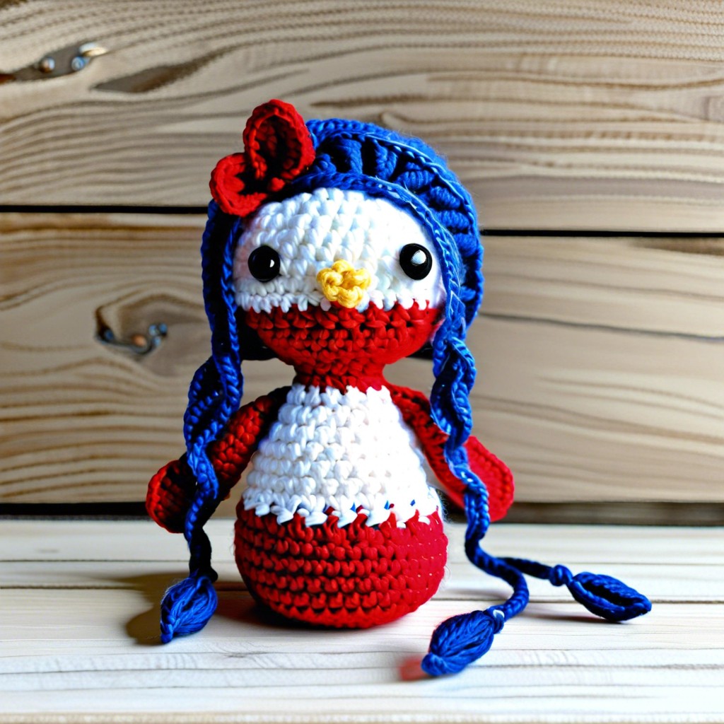 liberty themed amigurumi