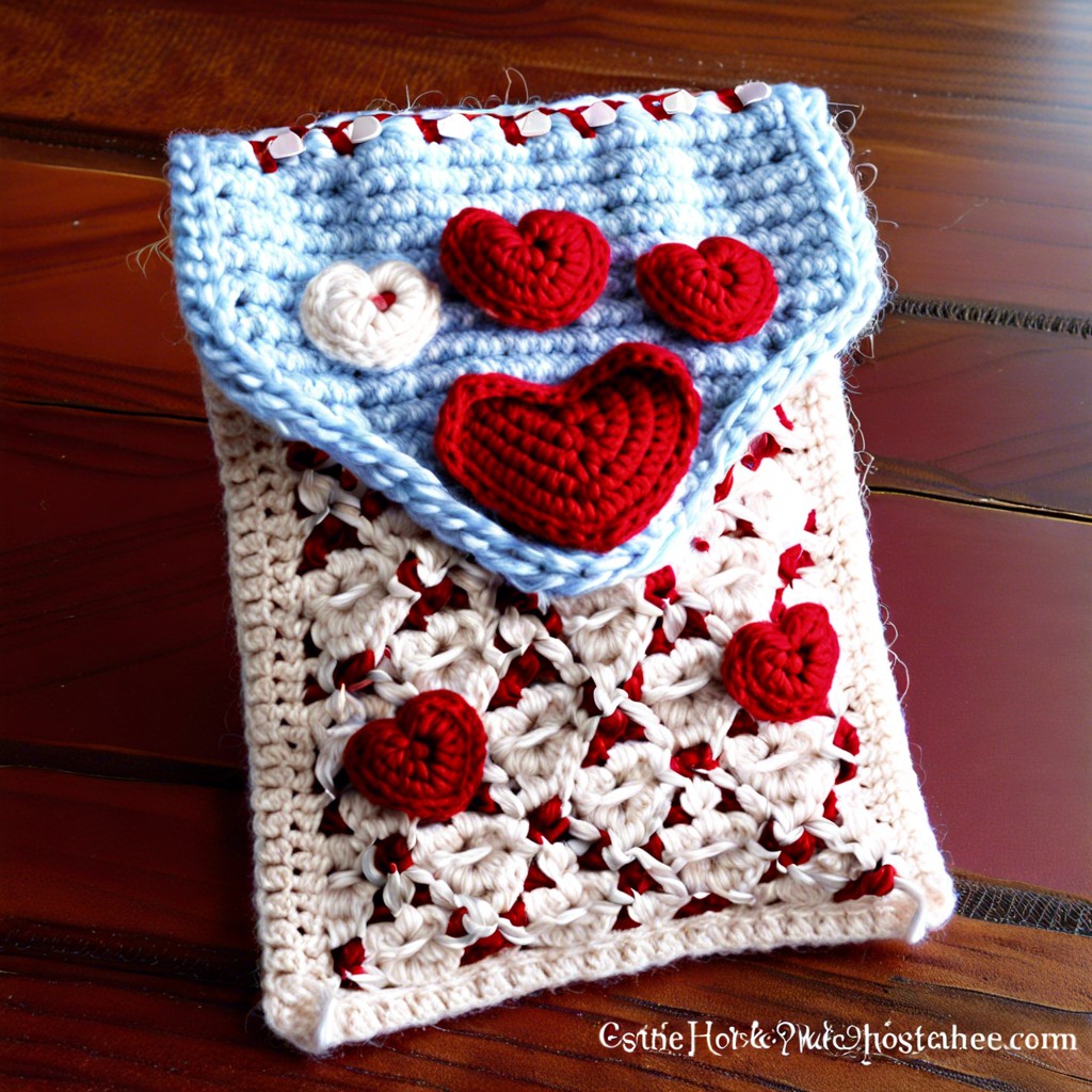 love letter envelope pouch