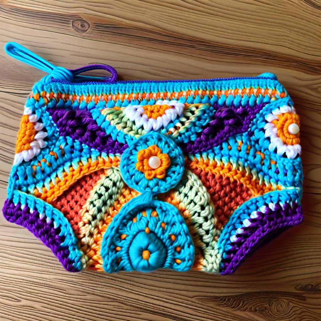 mermaid tail mini pouch