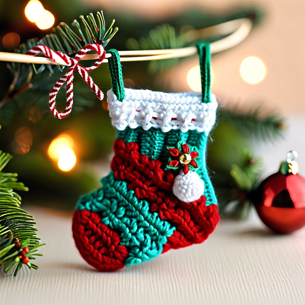 miniature holiday stockings