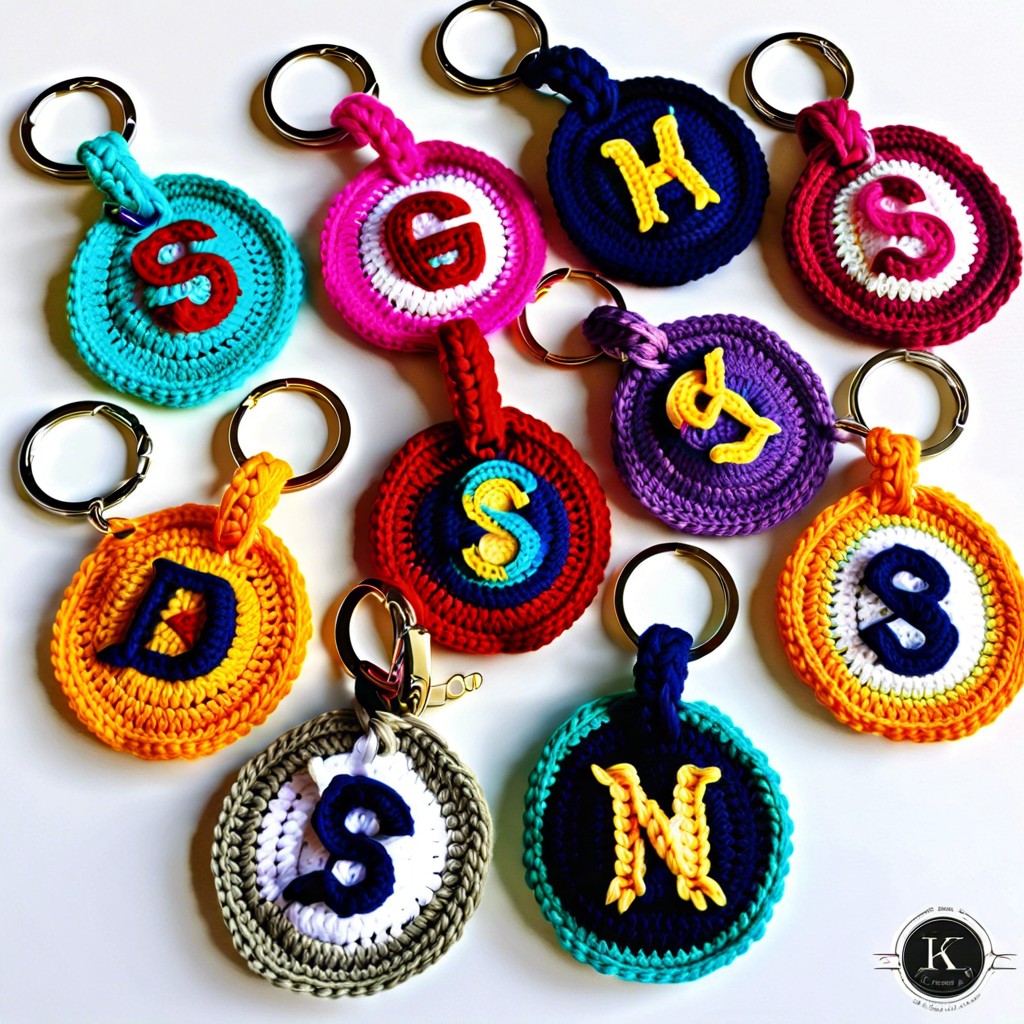 monogrammed keychains