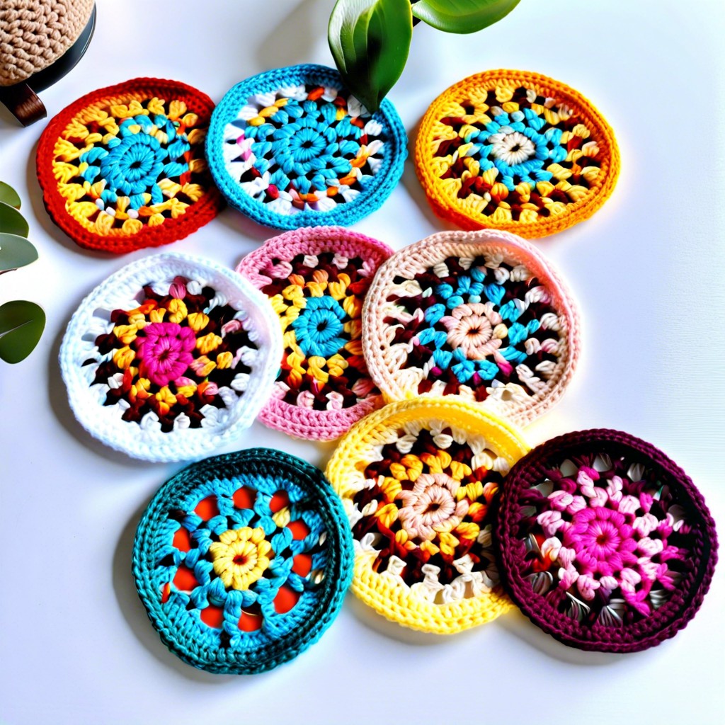 multi color coasters