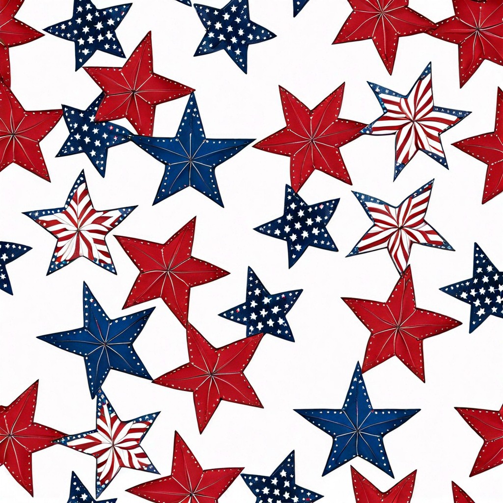 patriotic star garland