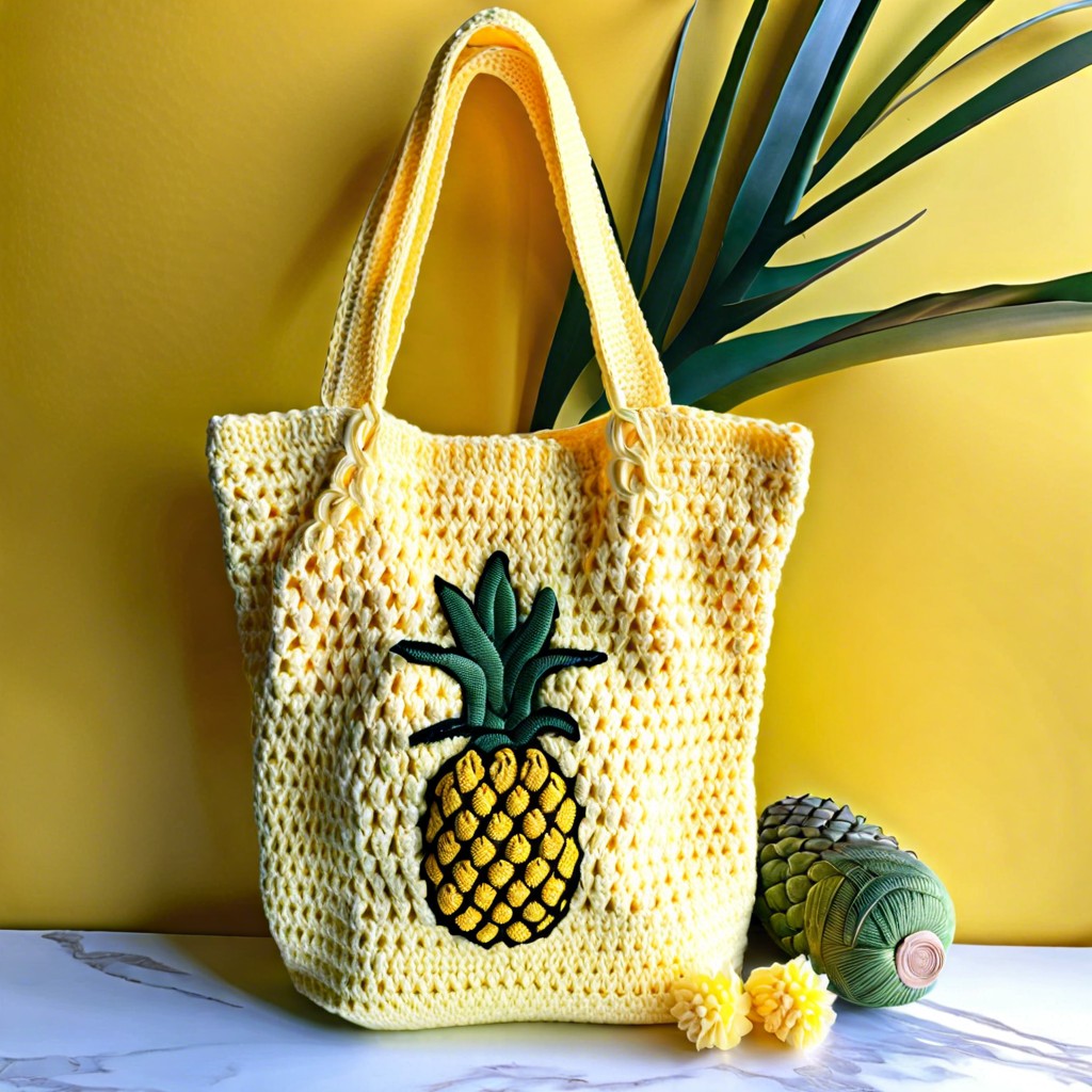 pineapple tote bag