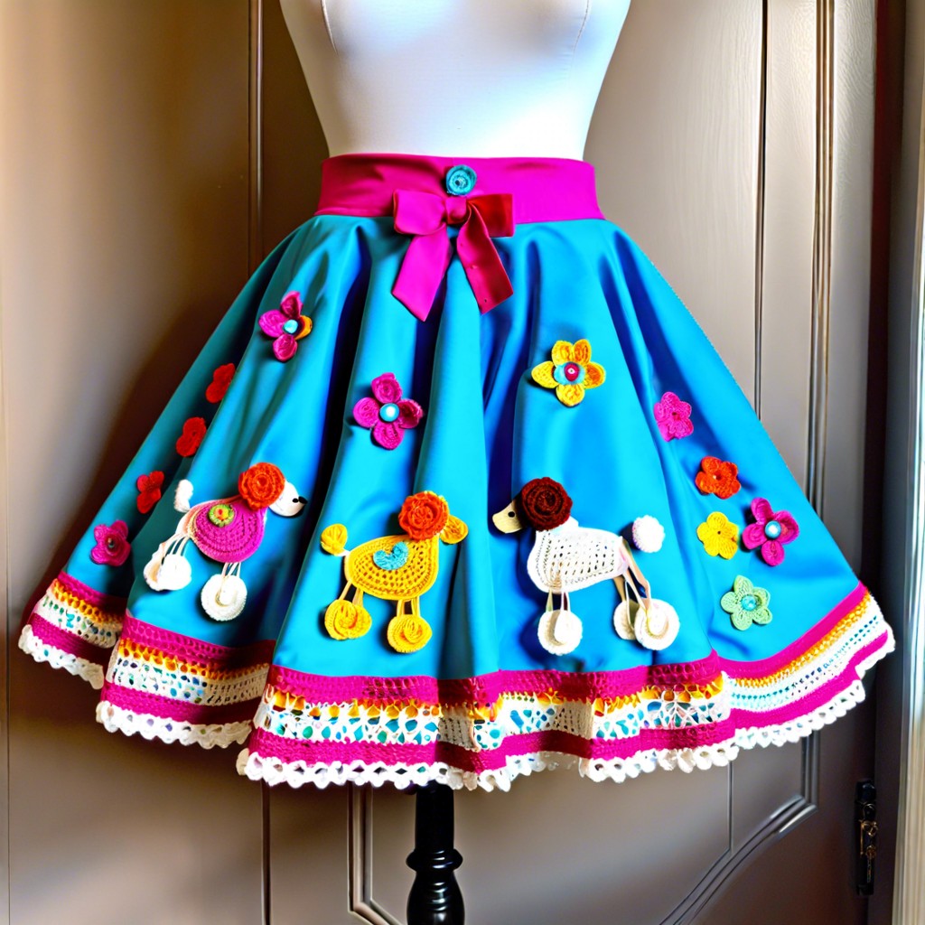 poodle skirt appliques