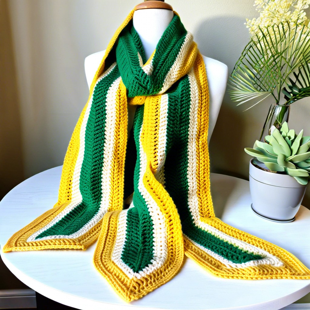 retro chevron scarf