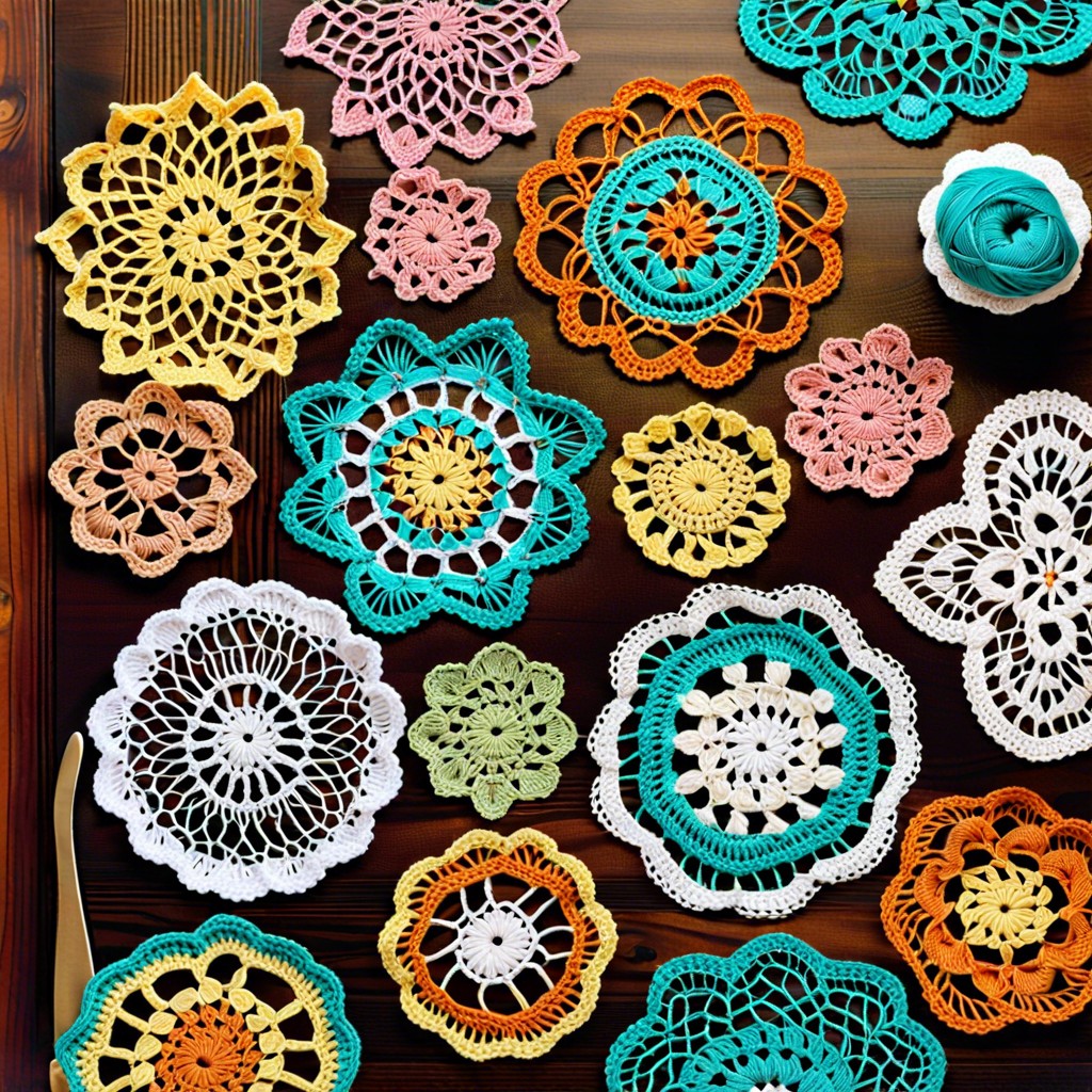 retro inspired doilies