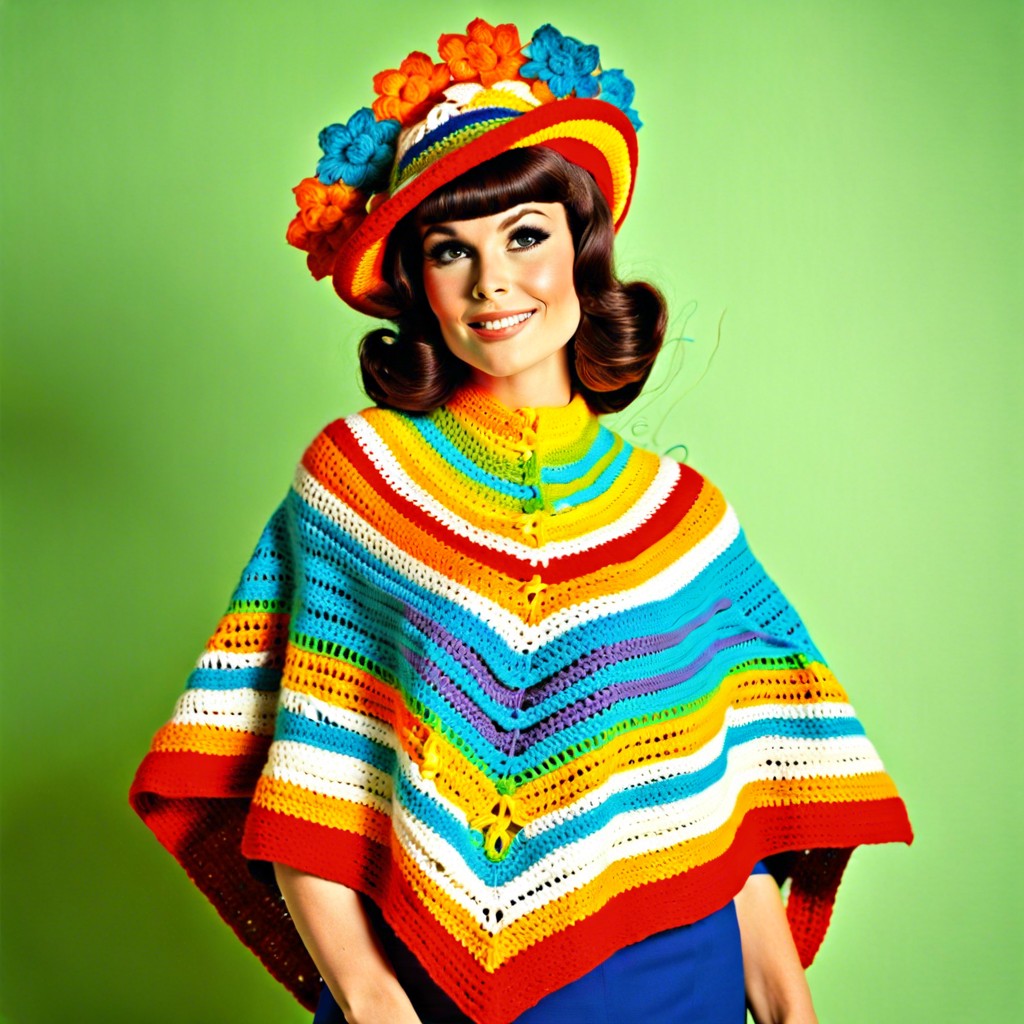 retro poncho