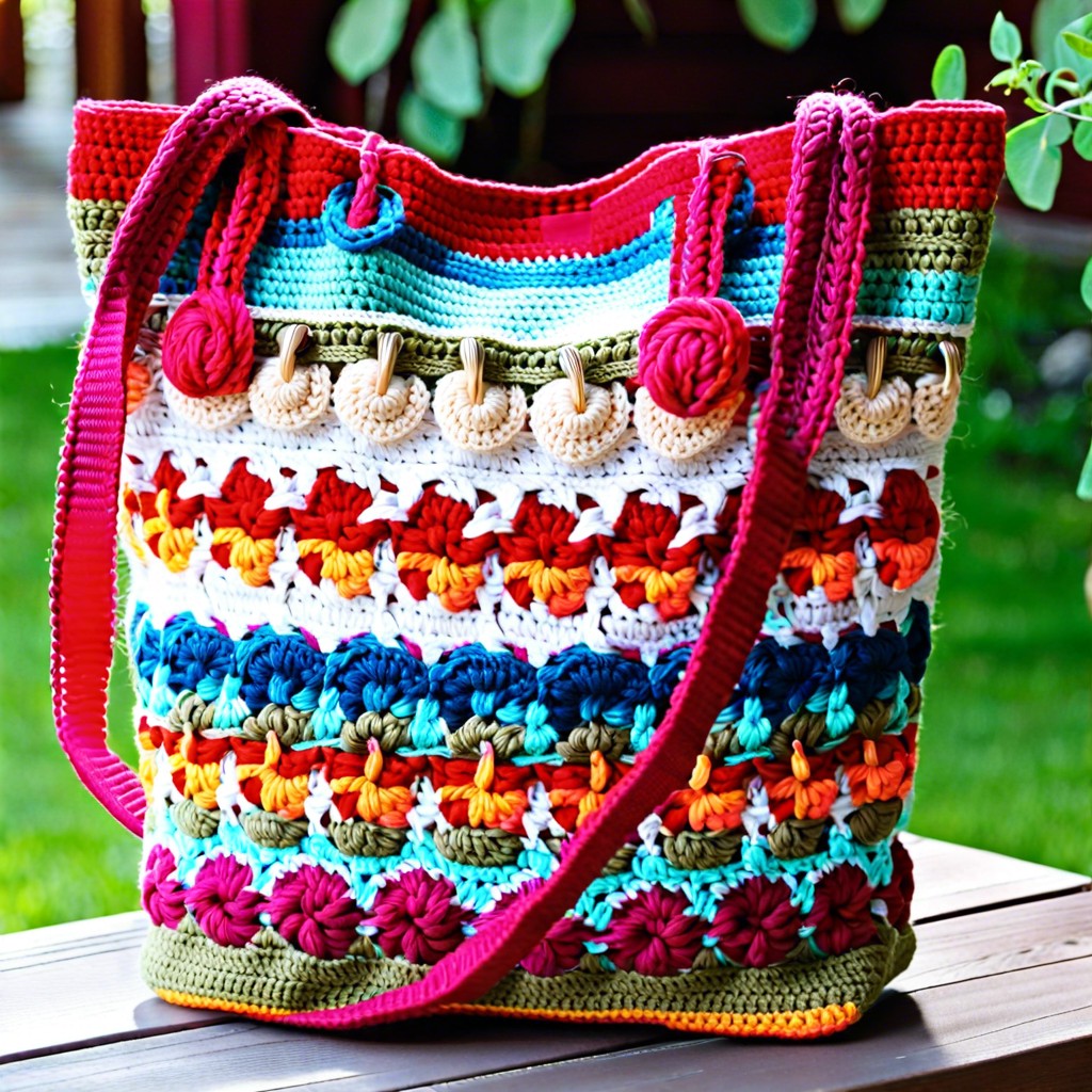 shell stitch tote