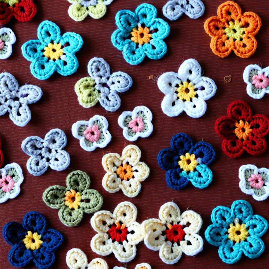 small flower appliques