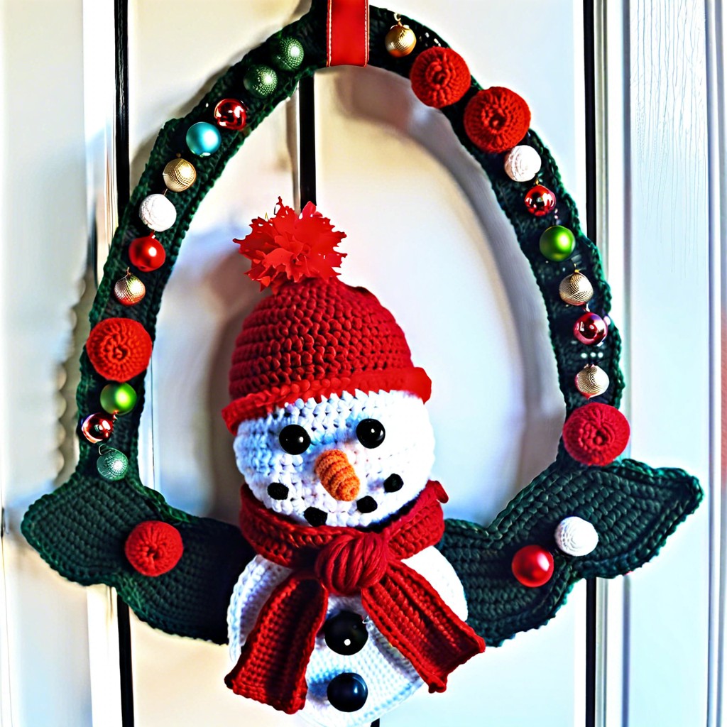 snowman door hanger